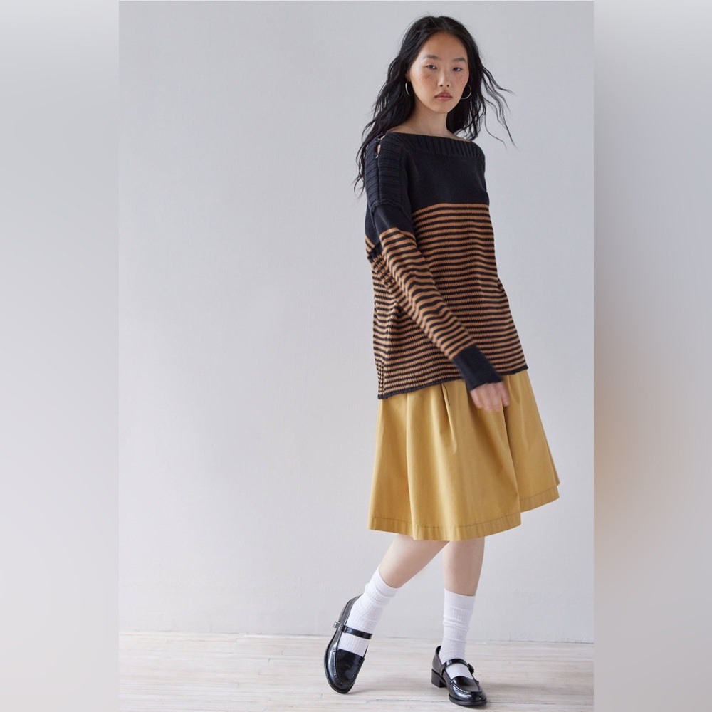 UO Jalen Grunge Boat Neck Pullover Sweater - Picture 3 of 8